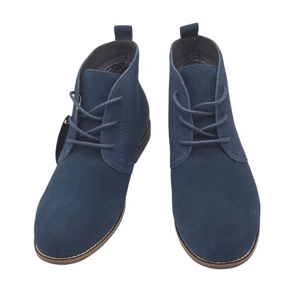 White Mountain Women Auburn Lace Up Ankle Boots Navy Blue 10M Casual All Seasons - Picture 6 of 16